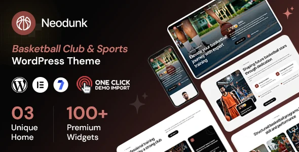 Neodunk – Basketball Club & Sports WordPress Theme