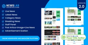 NewsLab – Online Newspaper And Magazine Platform