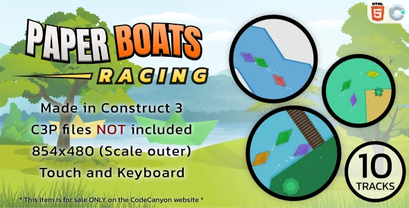 Paper Boats Racing – HTML5 Racing game (NO C3P)