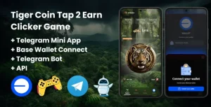 Tiger Crypto Coin Tap-2-Earn Clicker Game With Telegram Mini App