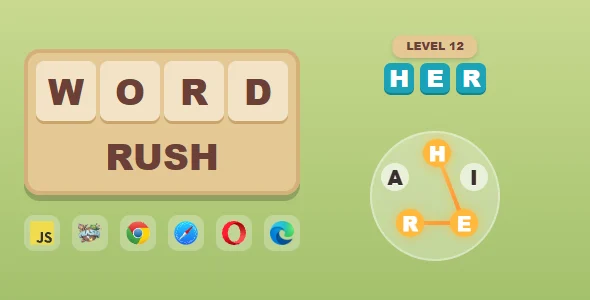 Word Rush – Addictive Word Puzzle Game