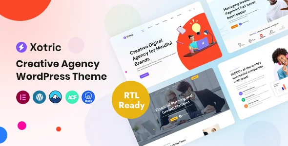 Xotric – Creative Agency WordPress Theme + RTL