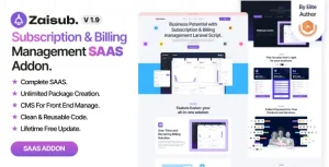 Zaisub – Subscription & Billing management SAAS Addon.