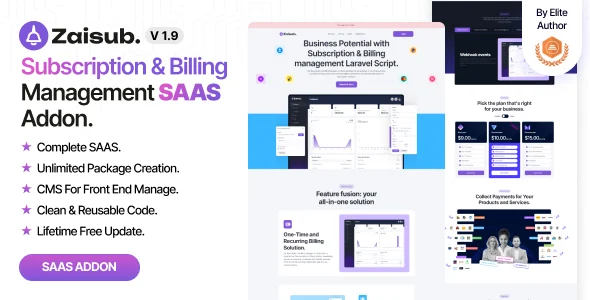 Zaisub – Subscription & Billing management SAAS Addon.