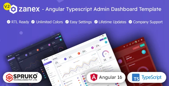 Zanex – Angular Admin & Dashboard Template