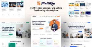 MultiGig – Service / Gig Selling Freelancing Marketplace (Subscription Based)