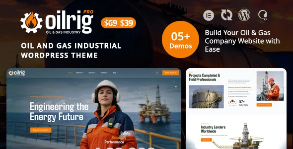 Oilrigpro – Oil & Gas Company WordPress Theme