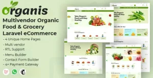 Organis – Multivendor Organic Food & Grocery Laravel eCommerce