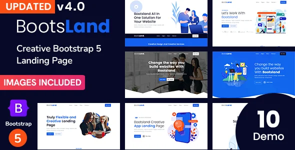 Bootsland – Creative Bootstrap5 Landing Page