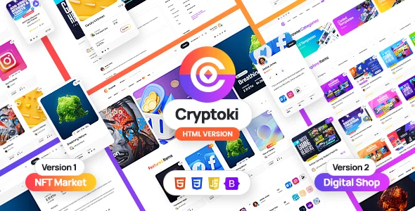 Cryptoki – HTML Template for NFT and Digital Marketplace