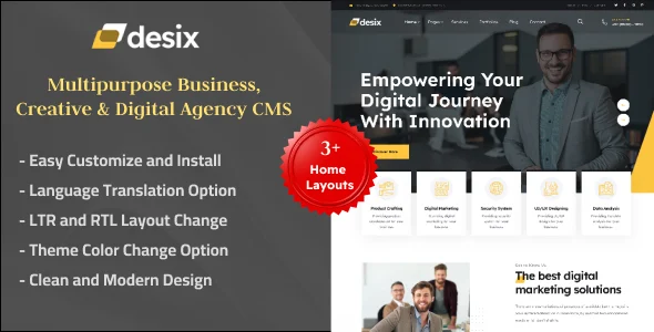Desix – Multipurpose Business, Creative & Digital Agency CMS