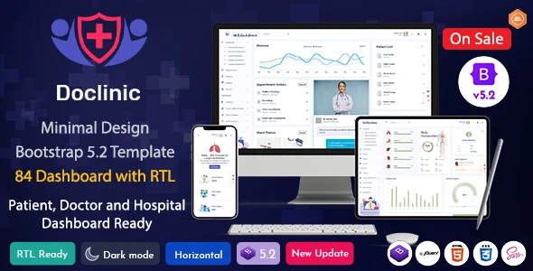Doclinic – Medical Responsive Bootstrap Admin Dashboard
