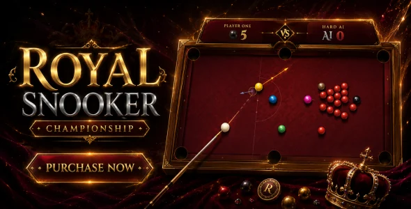Royal Snooker Championship | HTML5 Game with AI and PvP