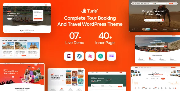 Turie – Modern Travel & Tour Booking WordPress Theme