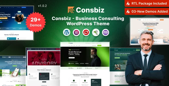 Consbiz – Business Consulting WordPress Theme