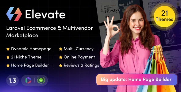Elevate – Laravel Ecommerce & Multivendor Marketplace