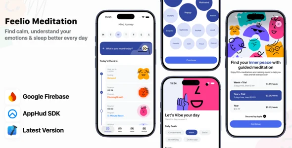 Feelio Meditation – iOS App Source Code