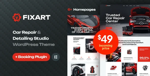 Fixart – Car Repair & Detailing WordPress Theme