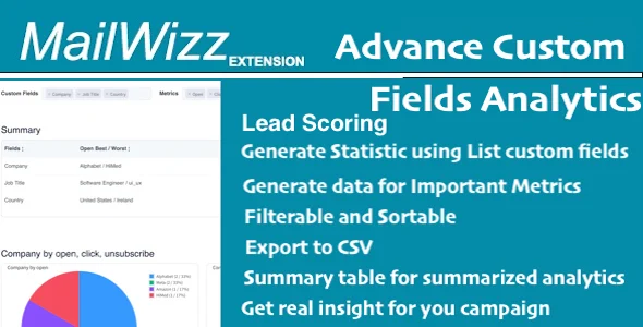 Lead Score and Advanced Analytics for MailWizz – Deeper Campaign Insights using Custom Fields