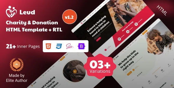 Leud – Charity & Donation Bootstrap 5 Template