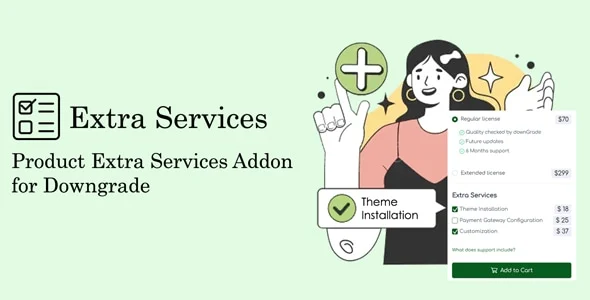 Product Extra Services Addon for Downgrade