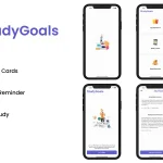 StudyGoals – iOS App – Reading Reminder – Study Timer – Study Flash Cards