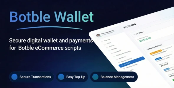 E-Wallet – Payment Wallet System For Botble eCommerce scripts