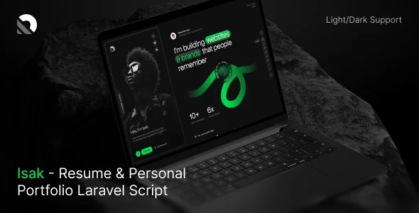 Isak – Resume & Personal Portfolio Laravel Script