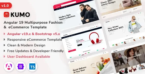 Kumo – Angular Multipurpose Fashion & eCommerce Template