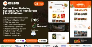 Mozzu – AI Based Online Food Ordering System & Multi-Restaurant with SaaS