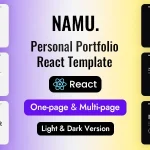 Namu – Personal Portfolio React Template