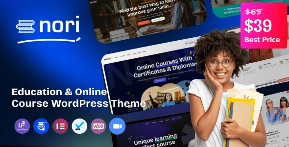 Nori – Online Courses & Education WordPress Theme