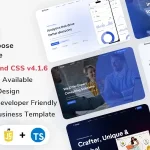 Ovan – React Js Multipurpose Business & Corporate Template (Javascript + Typescript)