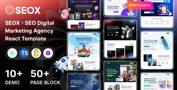 SEOX – SEO & Digital Marketing Agency React Template