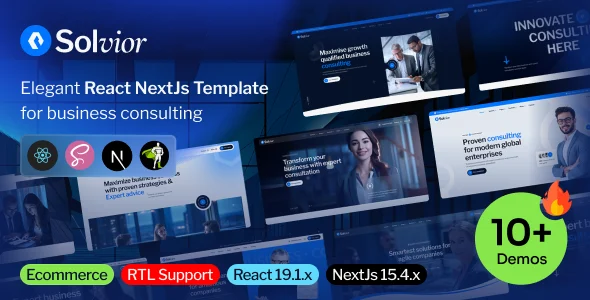 Solvior – Business Consulting React NextJs Template