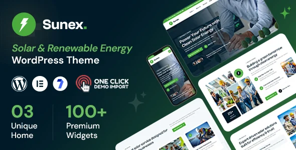 Sunex – Solar WordPress Theme