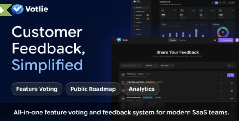 Votlie —Multi-Product Customer Feedback, Feature Voting & Roadmap for SaaS Businesses