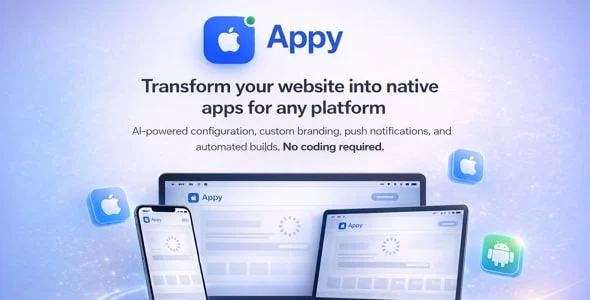 Appy - AI-Powered No-Code Mobile App Builder SaaS Platform
