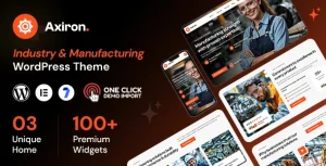 Axiron – Industry & Manufacturing Factory WordPress Theme