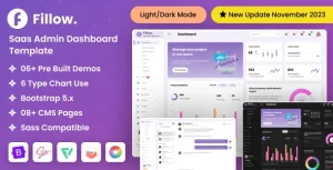 Fillow Saas Admin Dashboard Template