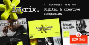 Intrix – Digital & Creative Agency WordPress Theme