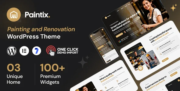 Paintix – Painting & Renovation WordPress Theme