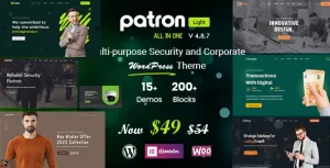 Patron - Security Company WordPress Theme