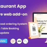 Restaurant App Online Store web add-on