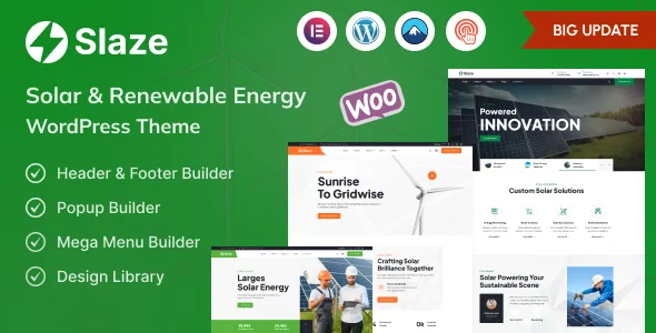 Slaze – Solar Panel & Solar Energy Theme