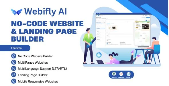 Webifly AI - No Code Website & Landing Page Builder (SAAS)