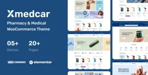 Xmedcar - Pharmacy & Medical WooCommerce WordPress Theme
